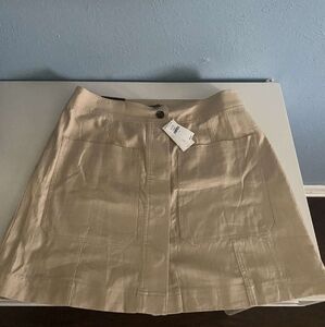 Banana Republic Tan A-Line Mini Skirt Casual